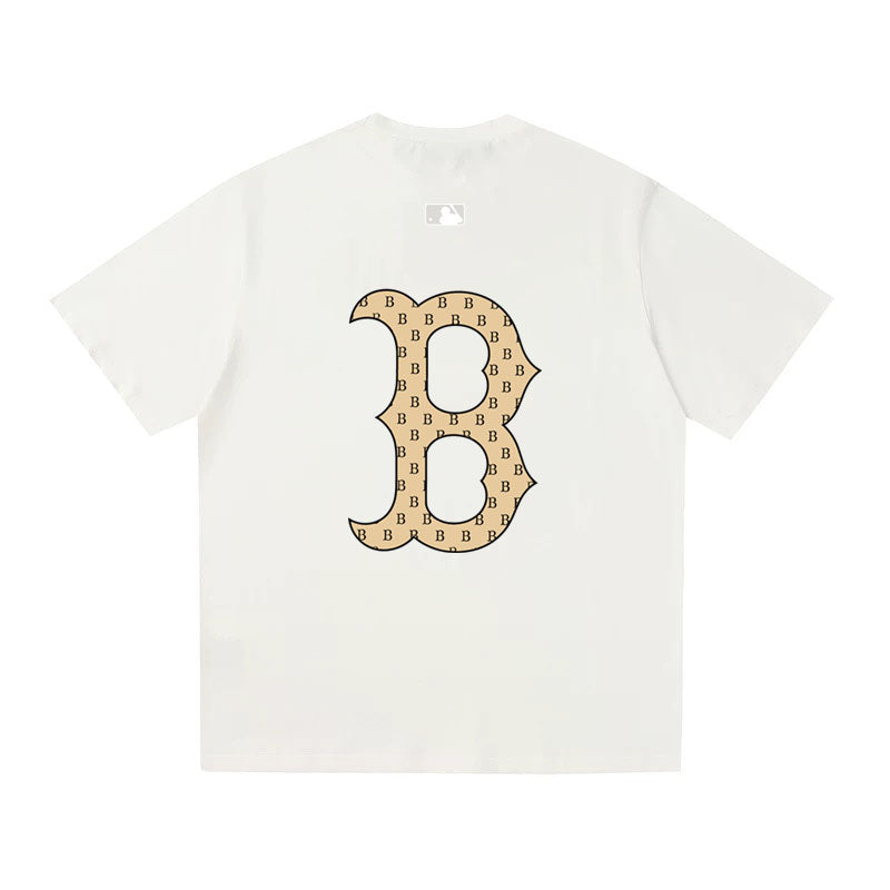 MLB Kaos Logo Seri Huruf, Unisex  M-215 Ada 3 Pilihan Warna