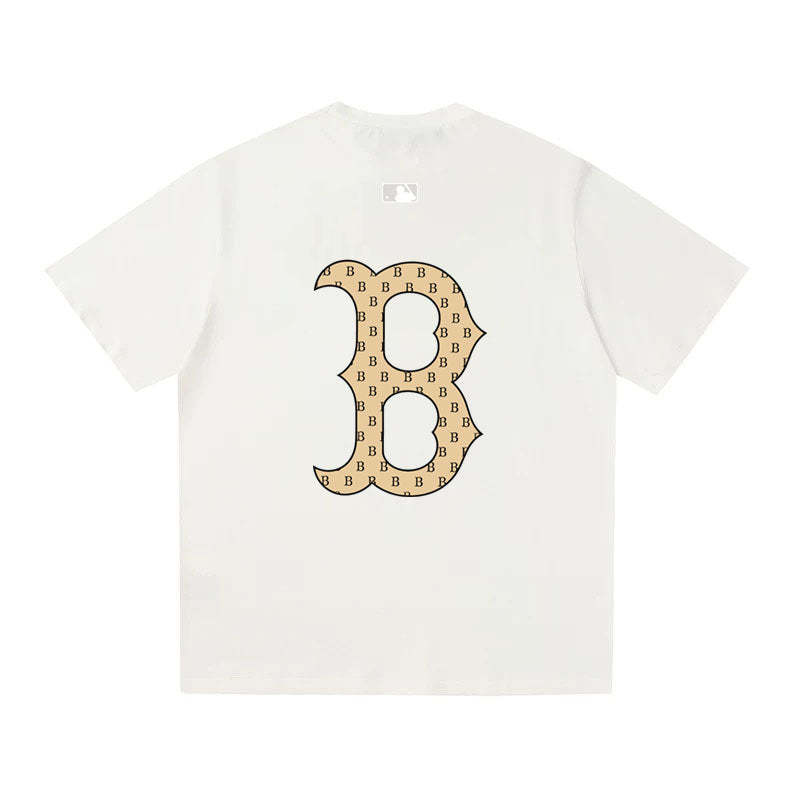 MLB Kaos Logo Seri Huruf, Unisex  M-215 Ada 3 Pilihan Warna