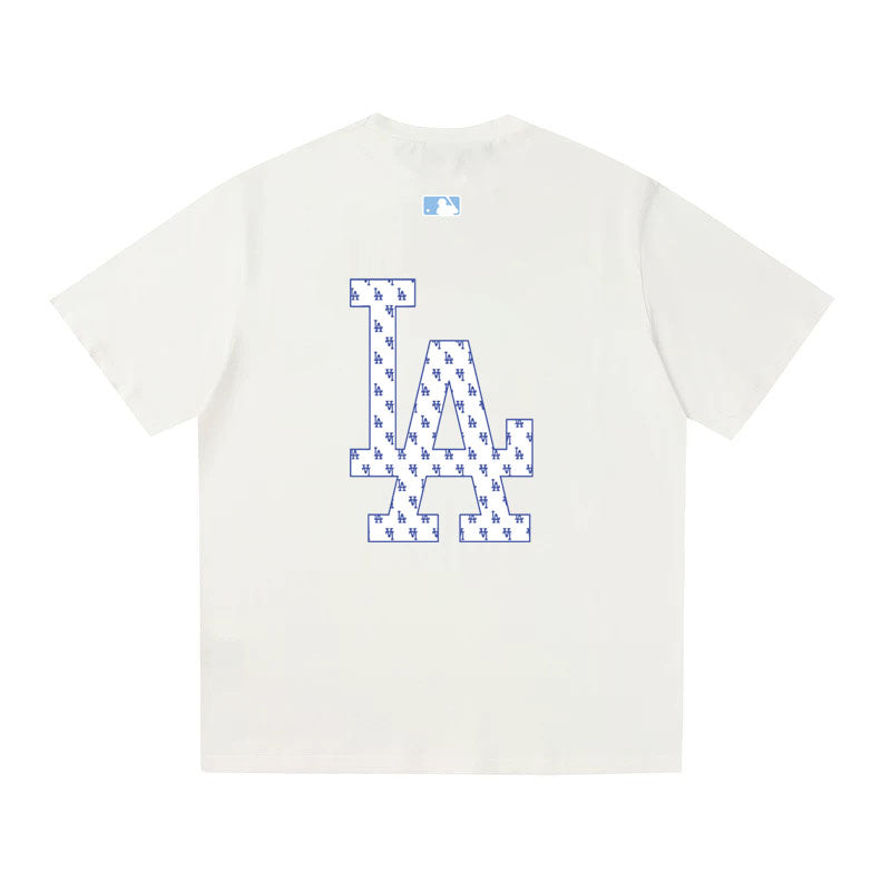 MLB Kaos Logo Seri Huruf, Unisex  M-217 Ada 3 Pilihan Warna