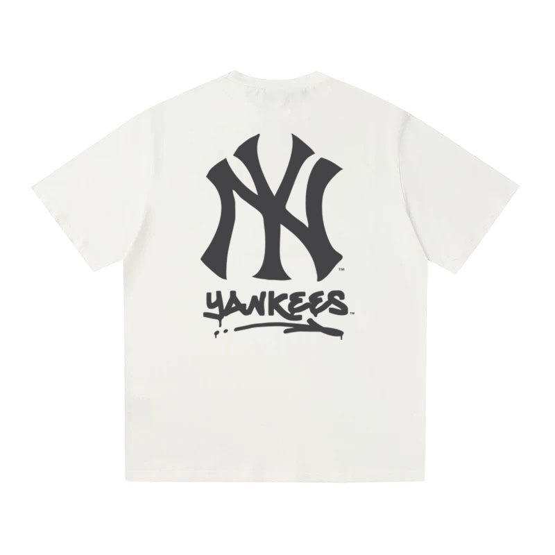 MLB Kaos Logo Seri Huruf, Unisex  M-219 Ada 3 Pilihan Warna