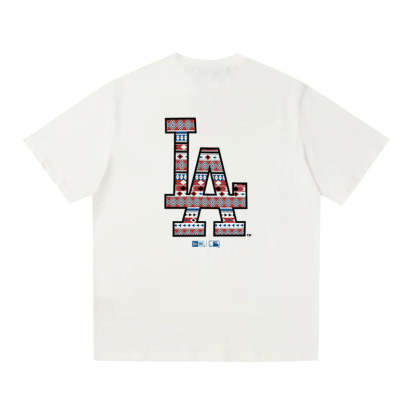 MLB Kaos Logo Seri Huruf, Unisex  M-229 Ada 3 Pilihan Warna