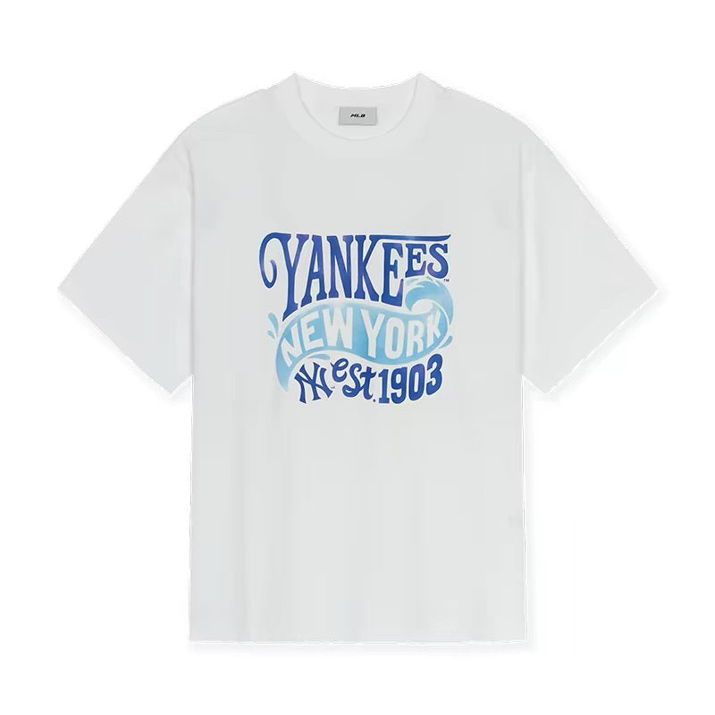 MLB Kaos Logo Seri Huruf, Unisex  M-232 Ada 2 Pilihan Warna