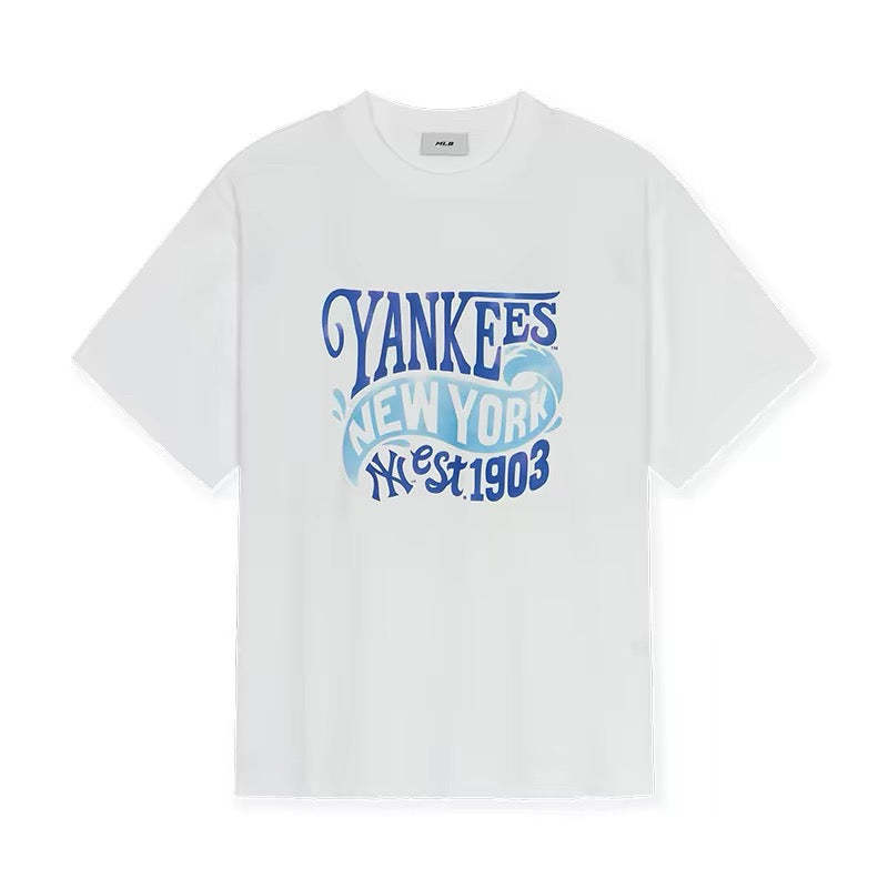 MLB Kaos Logo Seri Huruf, Unisex  M-232 Ada 2 Pilihan Warna