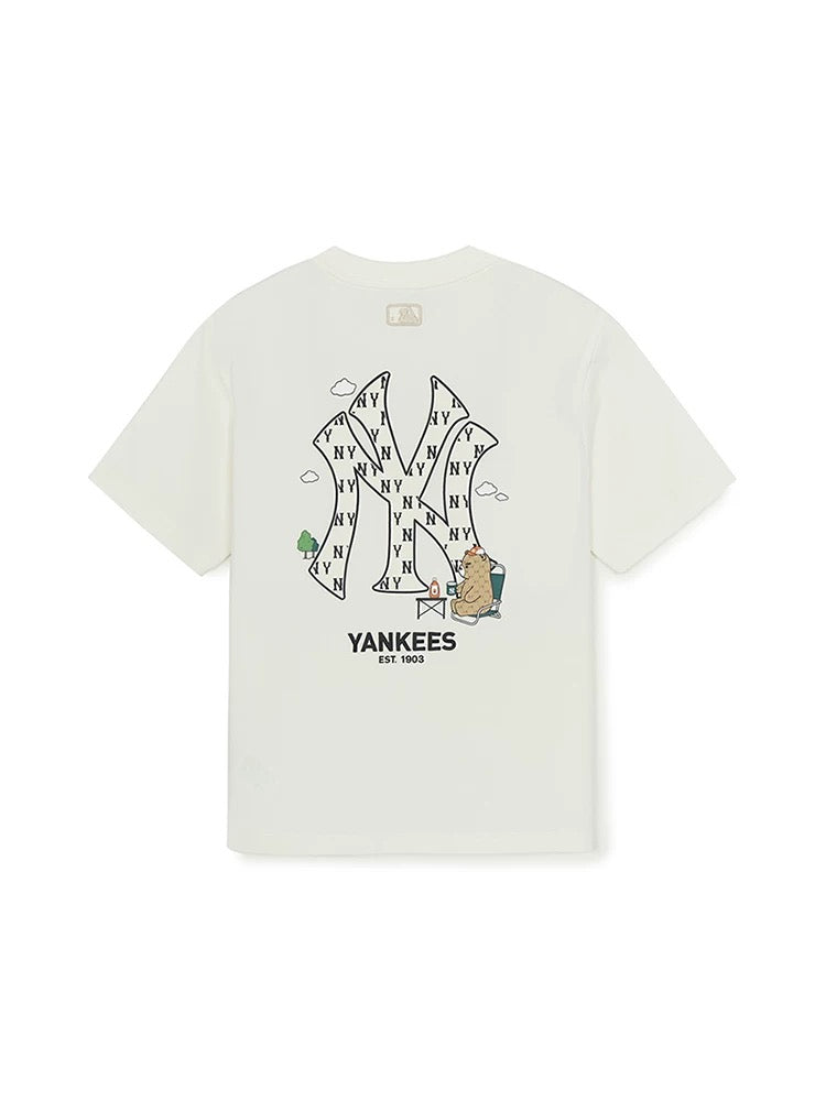 MLB Kaos Logo Seri Huruf, Unisex  M-240 Ada 2 Pilihan Warna