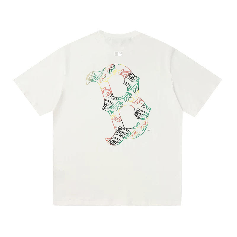 MLB Kaos Logo Seri Huruf, Unisex  M-248 Ada 2 Pilihan Warna