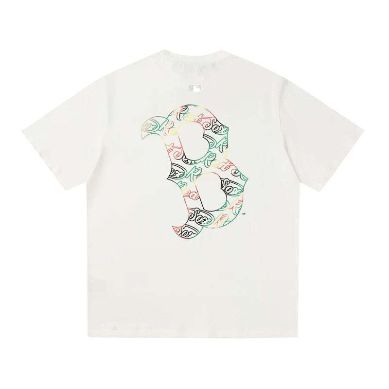 MLB Kaos Logo Seri Huruf, Unisex  M-248 Ada 2 Pilihan Warna