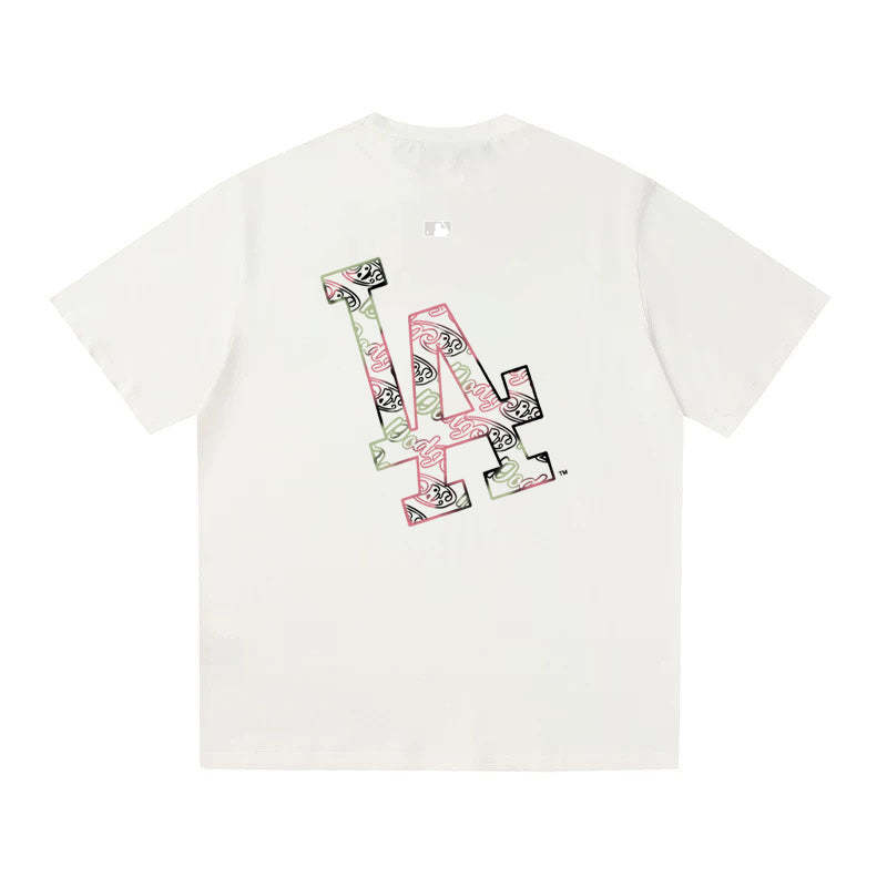 MLB Kaos Logo Seri Huruf, Unisex  M-249 Ada 2 Pilihan Warna