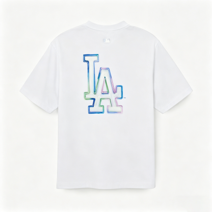 MLB Kaos Logo Seri Huruf, Unisex  M-244 Ada 2 Pilihan Warna