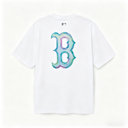 MLB Kaos Logo Seri Huruf, Unisex  M-243 Ada 2 Pilihan Warna