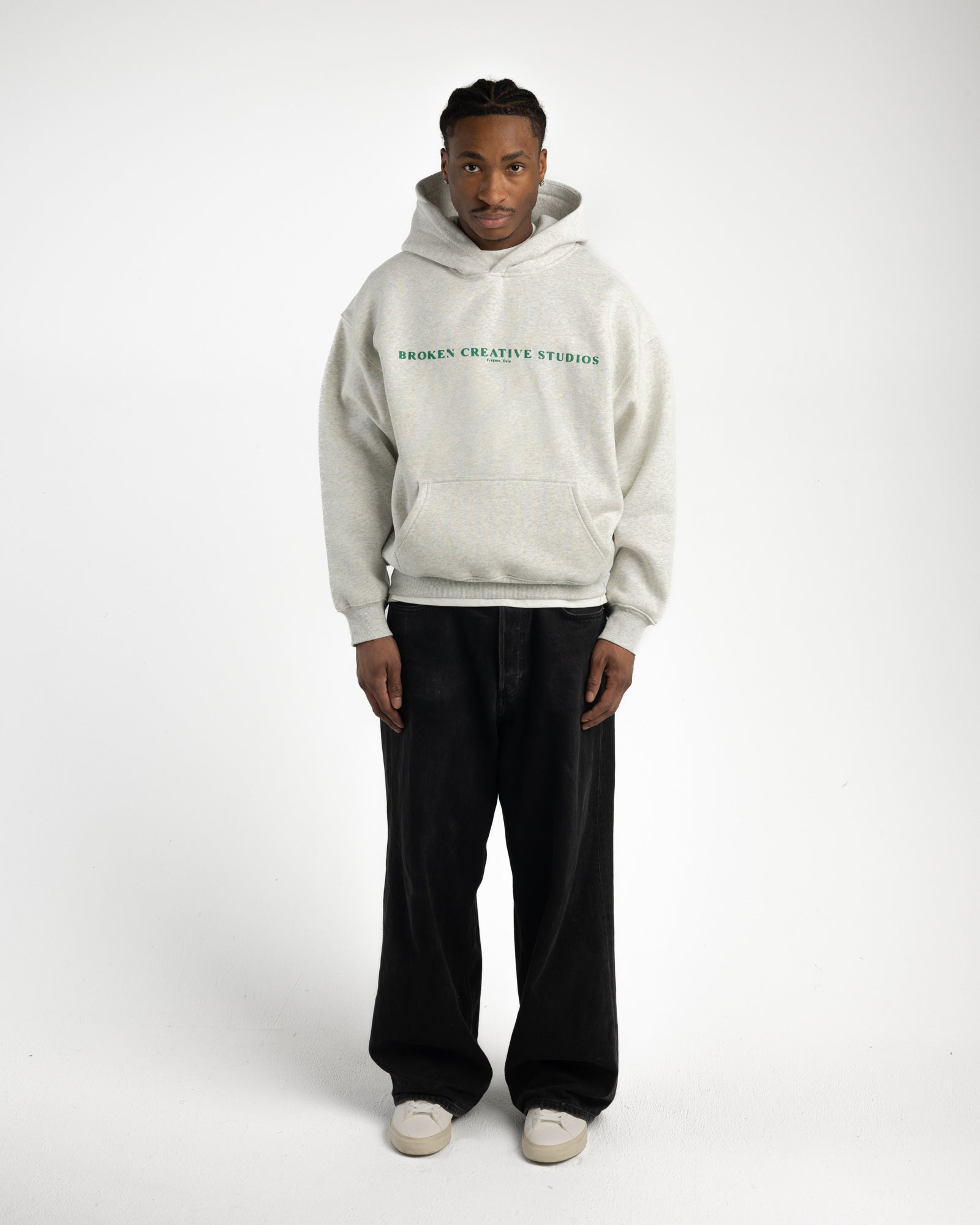 BCS Grey & Green Hoodie-Fineriform