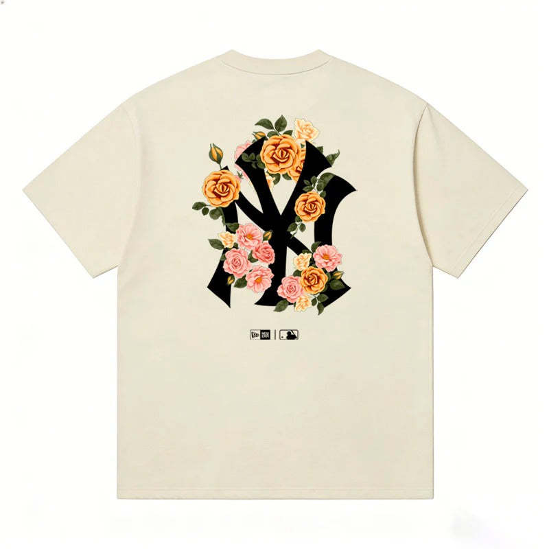 MLB Kaos Logo Seri Huruf, Unisex  M-203 Ada 3 Pilihan Warna