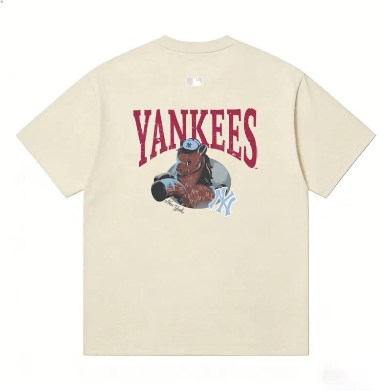 MLB Kaos Logo Seri Huruf, Unisex  M-201 Ada 3 Pilihan Warna