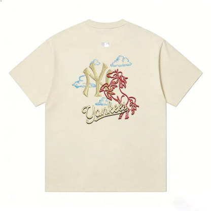 MLB Kaos Logo Seri Huruf, Unisex  M-205 Ada 3 Pilihan Warna