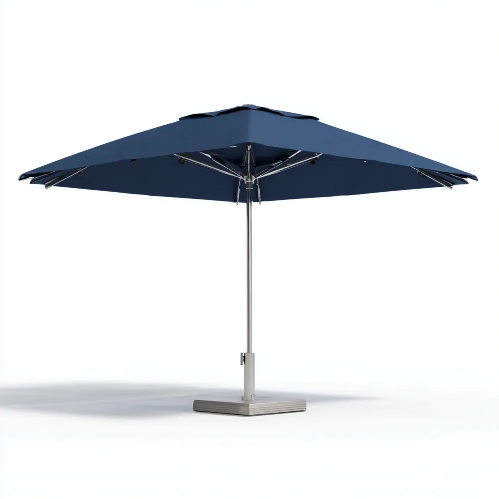 Sombrilla cuadrada Aluminio 300x300x250 cm – Azul Marino – Resistente al agua-Delylahaus