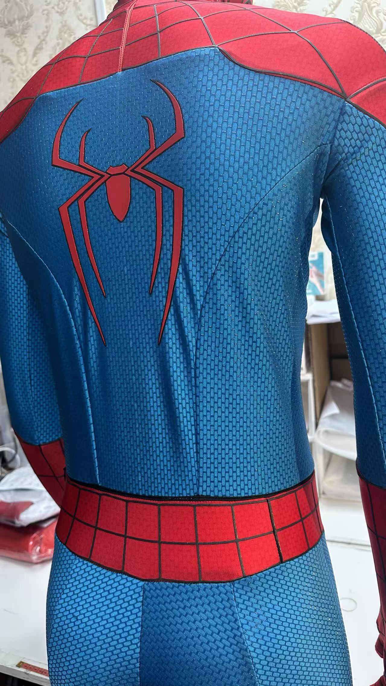 TOM HOLLAND Suit BND version with Face shell & 3D Rubber Web Movie Prop Replica(wearable)