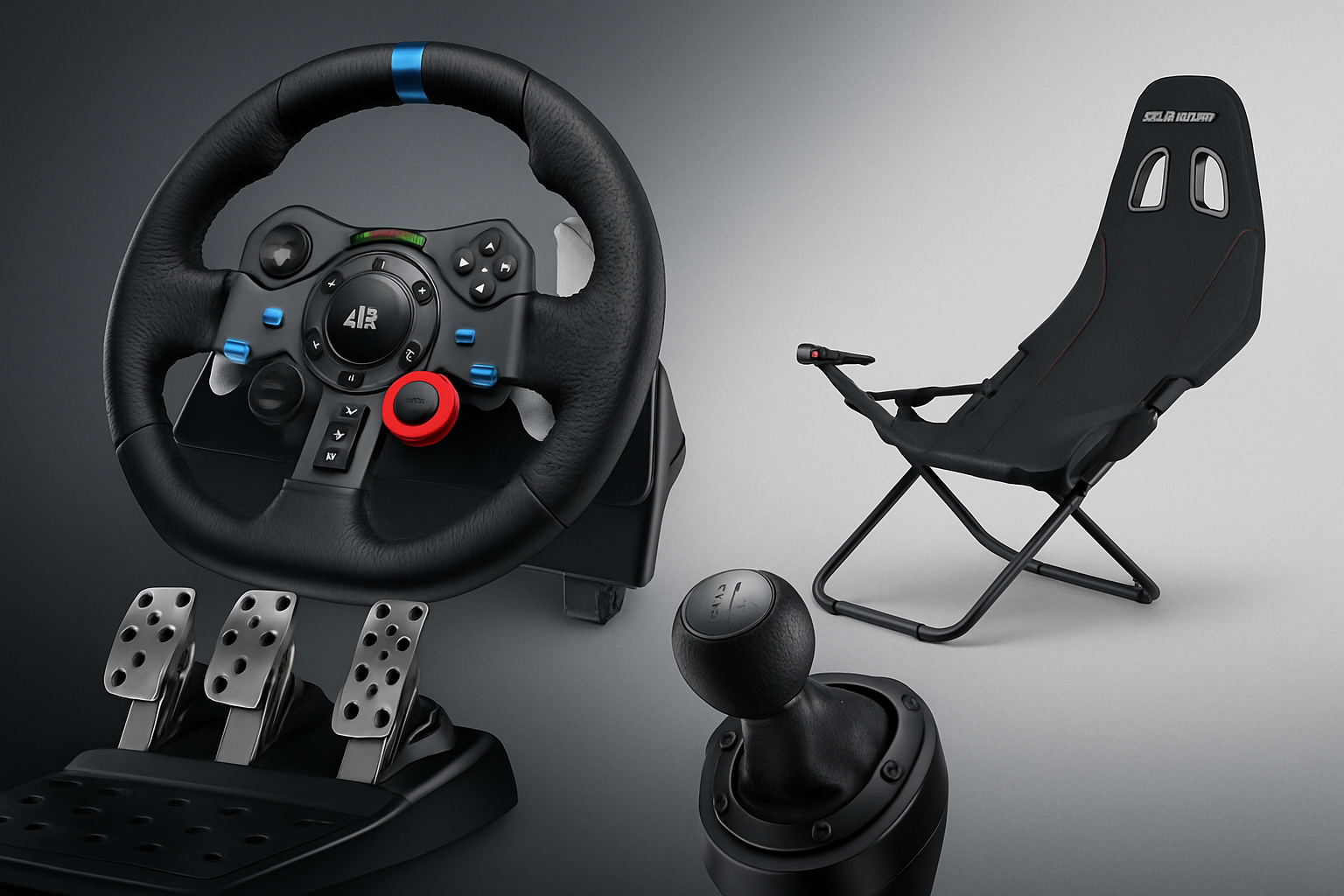 Logitech G29 Sim Racing Bundle – Wheel, Shifter & Playseat Challenge