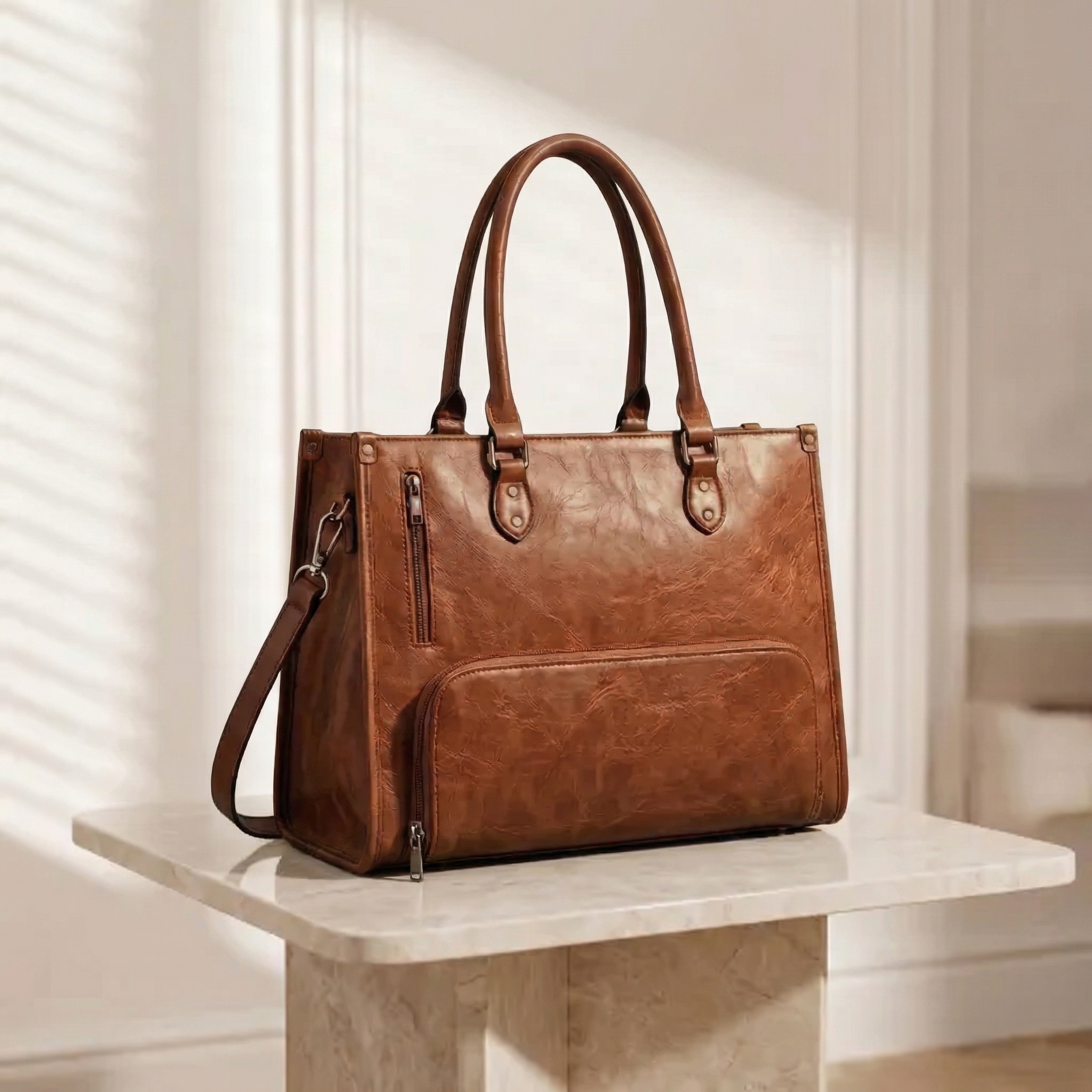 The "Aura" Versatile Tote | Integrated Thermal-Shield & Executive Craftsmanship