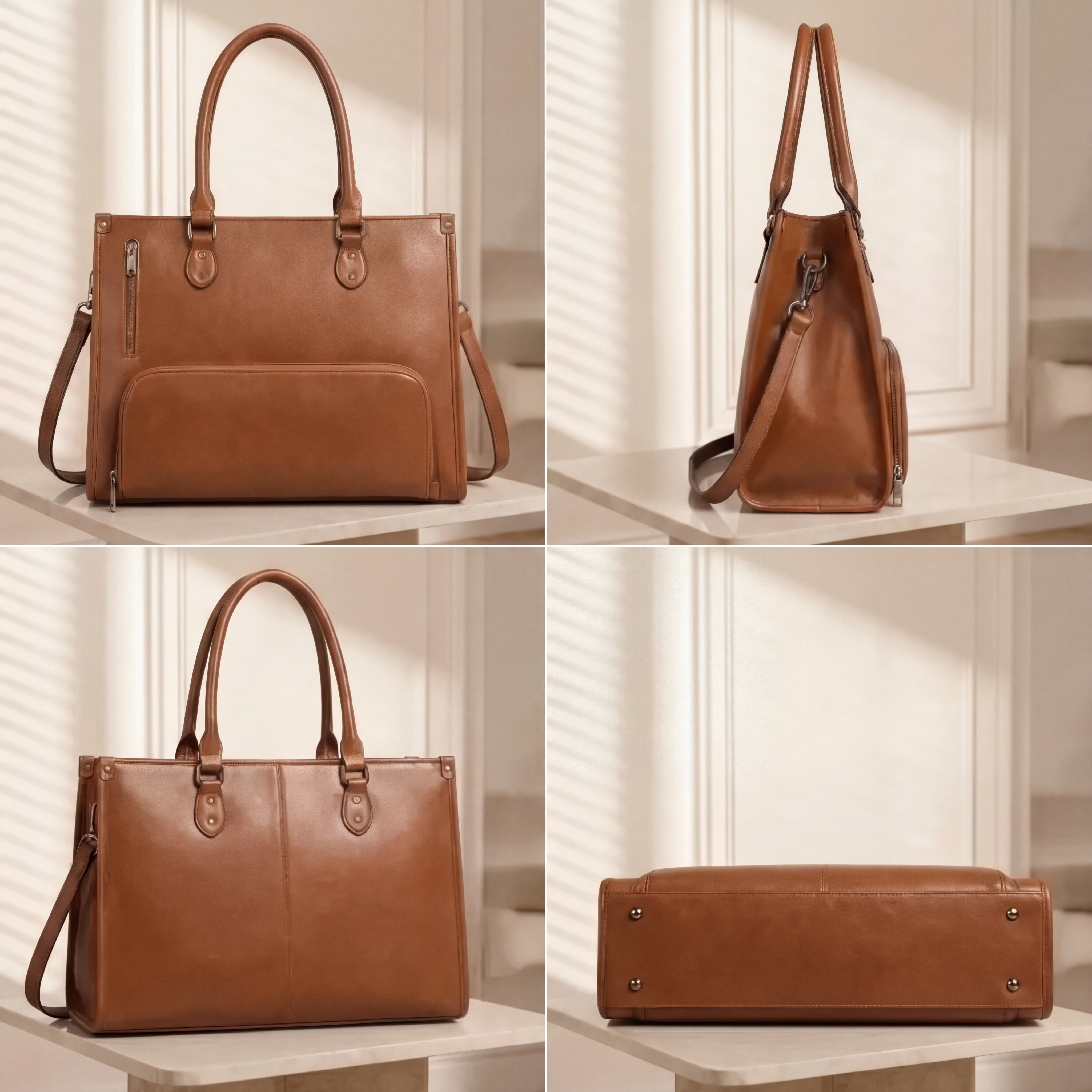 The "Aura" Versatile Tote | Integrated Thermal-Shield & Executive Craftsmanship