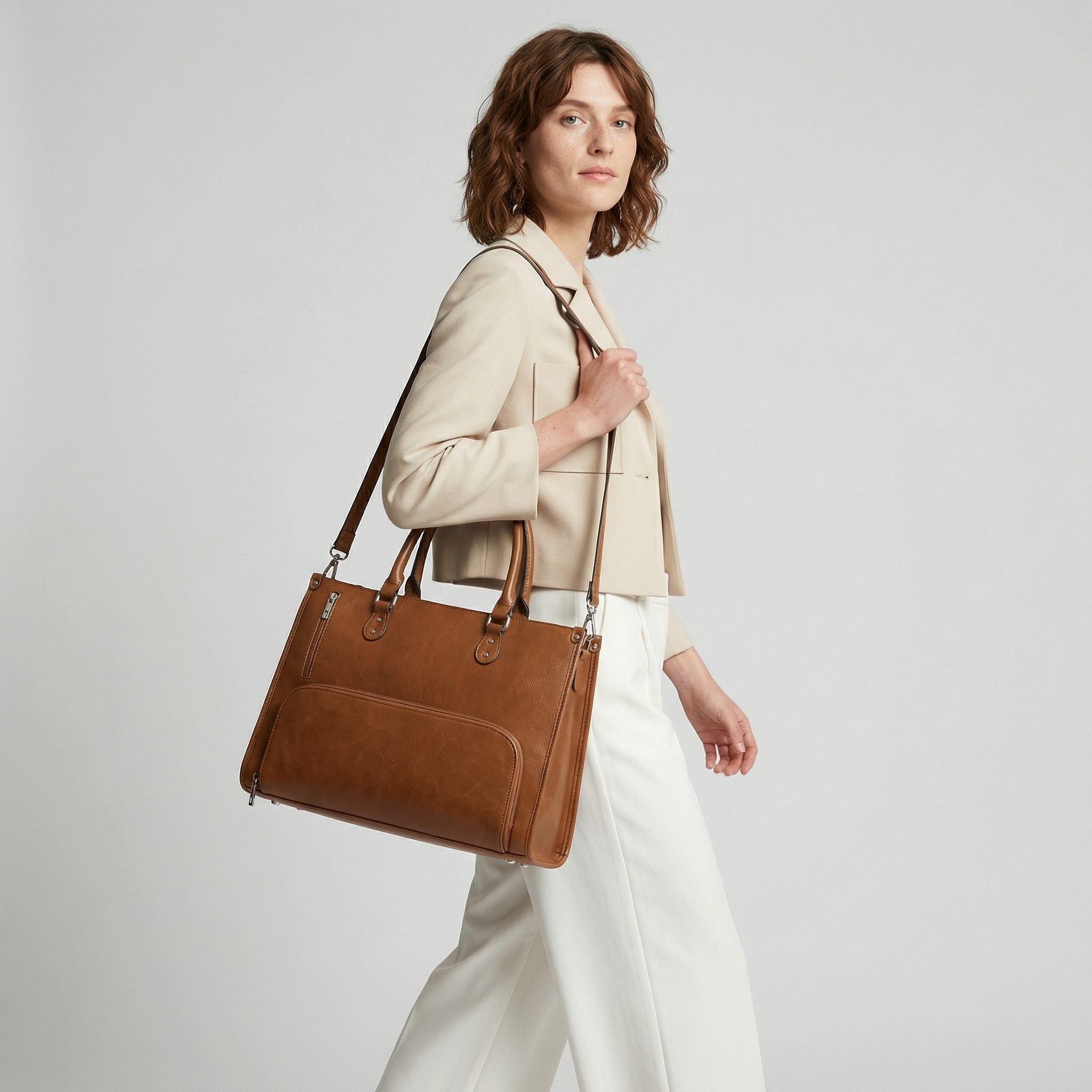 The "Aura" Versatile Tote | Integrated Thermal-Shield & Executive Craftsmanship