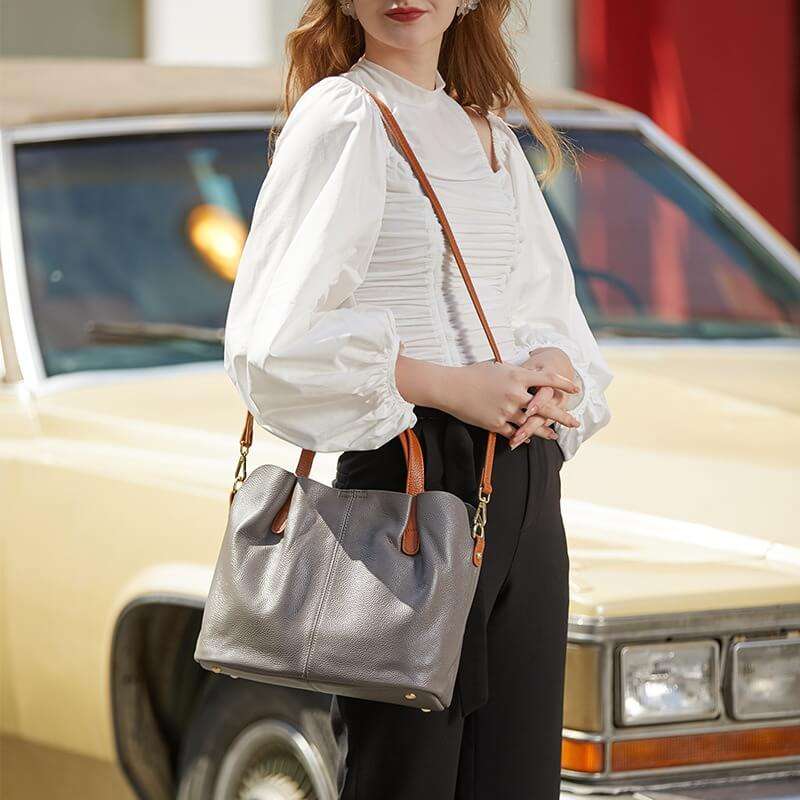 The "Aria" Soft-Pebble Carryall | Versatile Professional Tote