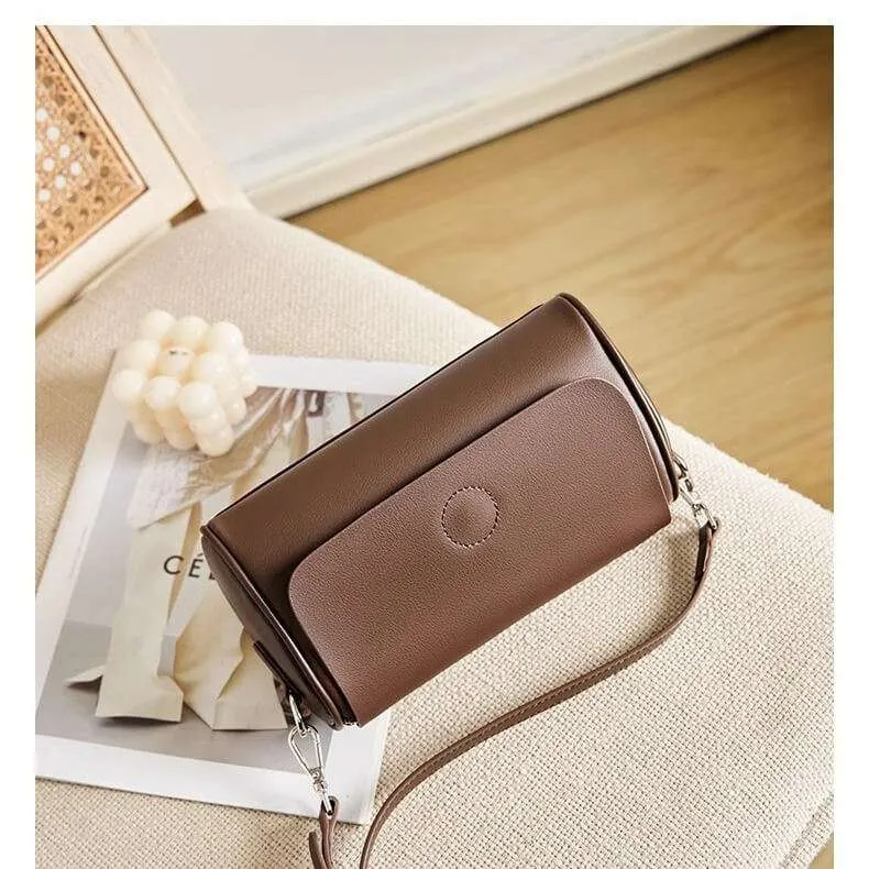 The "Luna" Minimalist Cylinder Bag