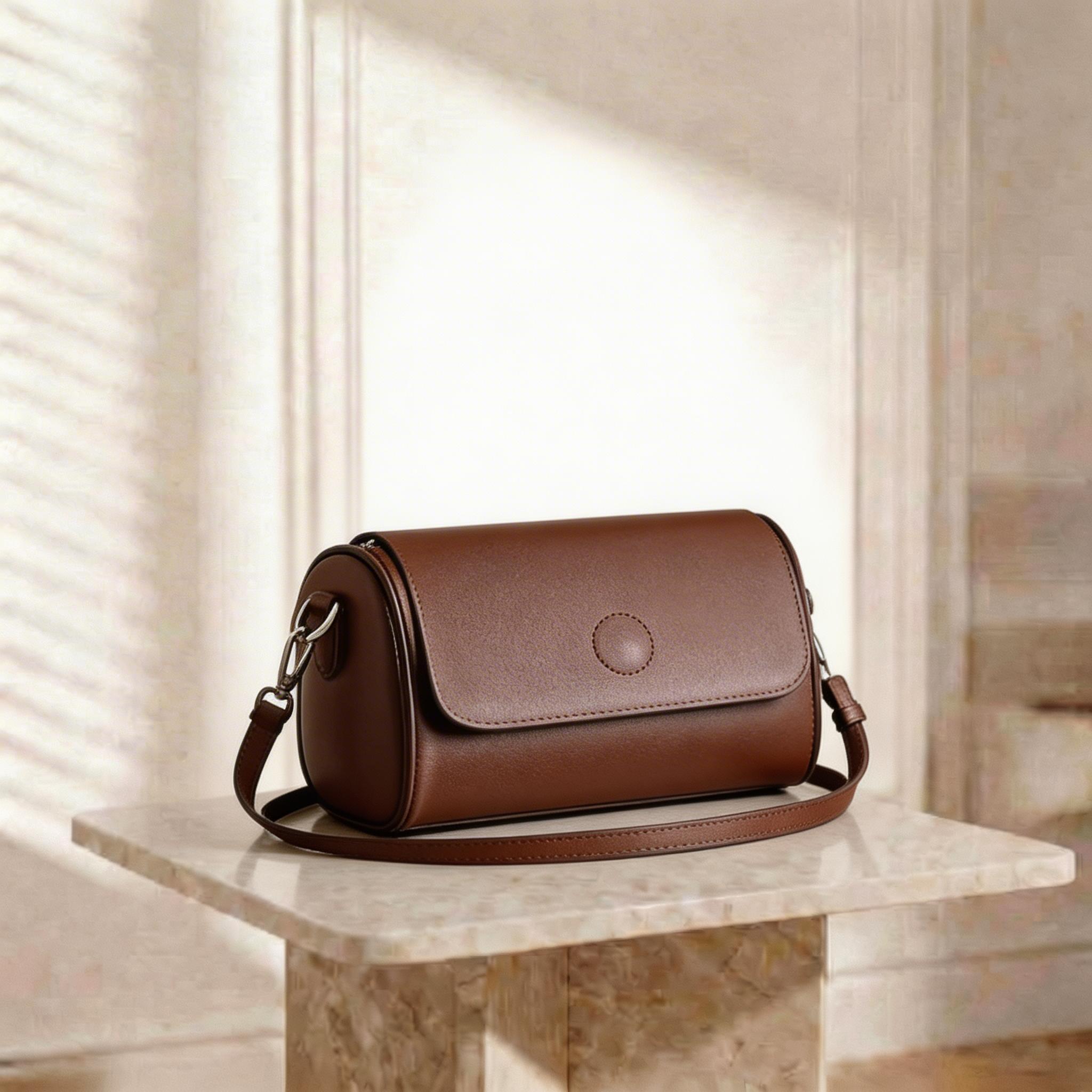 The "Luna" Minimalist Cylinder Bag