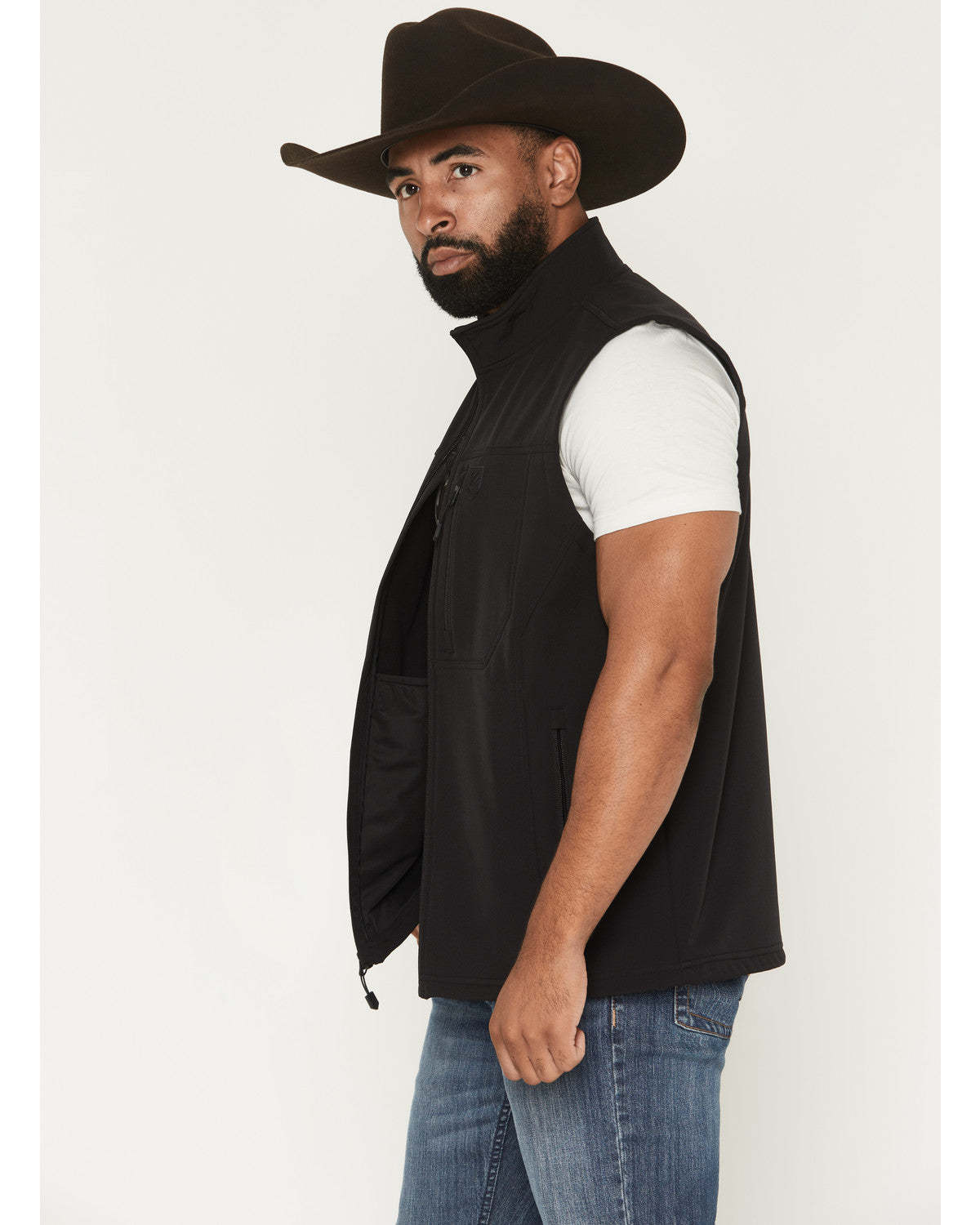 RANK 45 Men's Ralington Softshell Vest - Tall