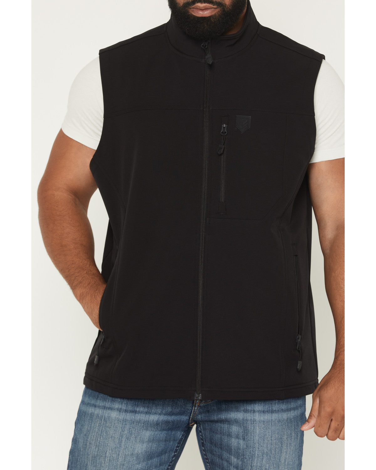 RANK 45 Men's Ralington Softshell Vest - Tall