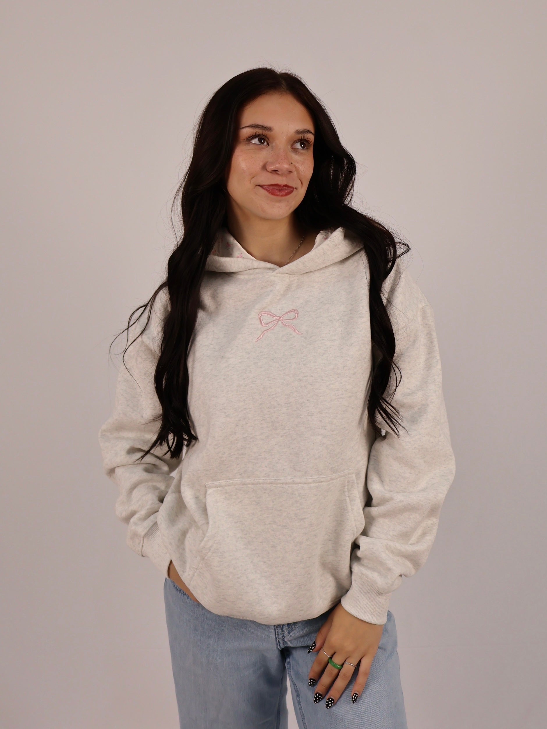 Pink Bow Hoodie