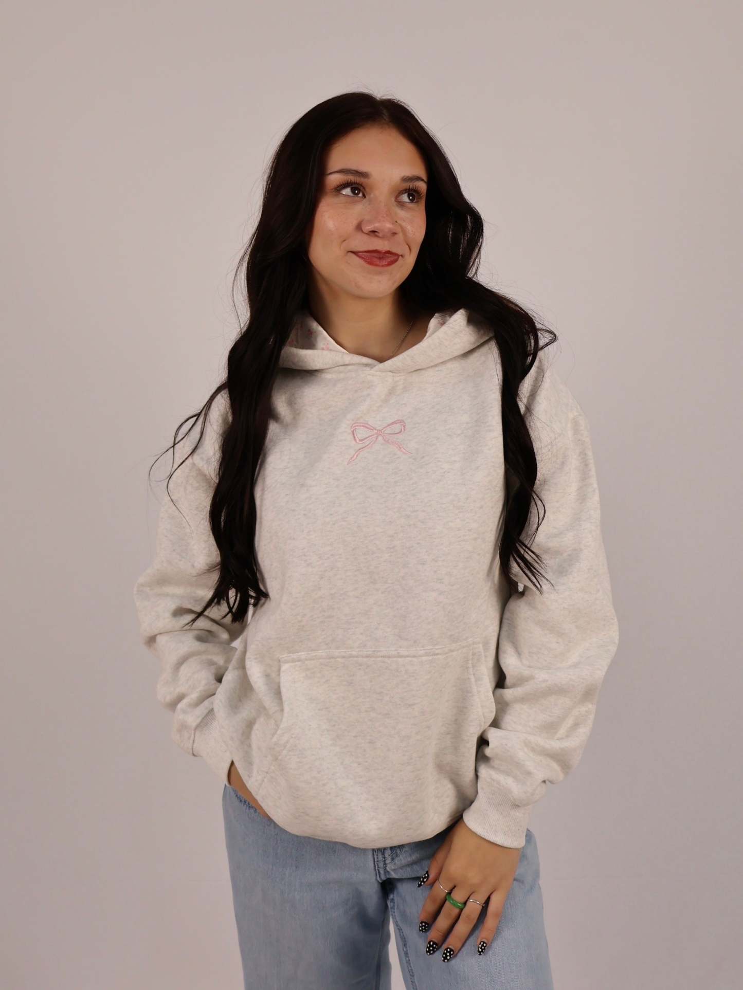 Pink Bow Hoodie