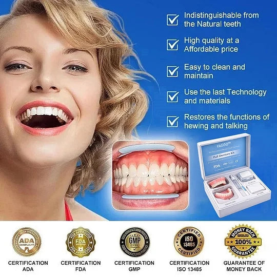 🌎Ends Today: 70% OFF! ⏰Yagoo™ Medical Full Denture with Strong Suctiond🦷Obtain American Dental Association (ADA) Certification