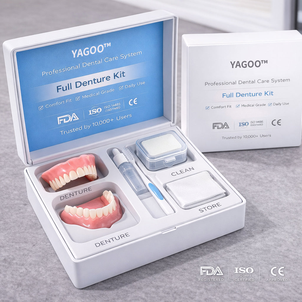 🌎Ends Today: 70% OFF! ⏰Yagoo™ Medical Full Denture with Strong Suctiond🦷Obtain American Dental Association (ADA) Certification