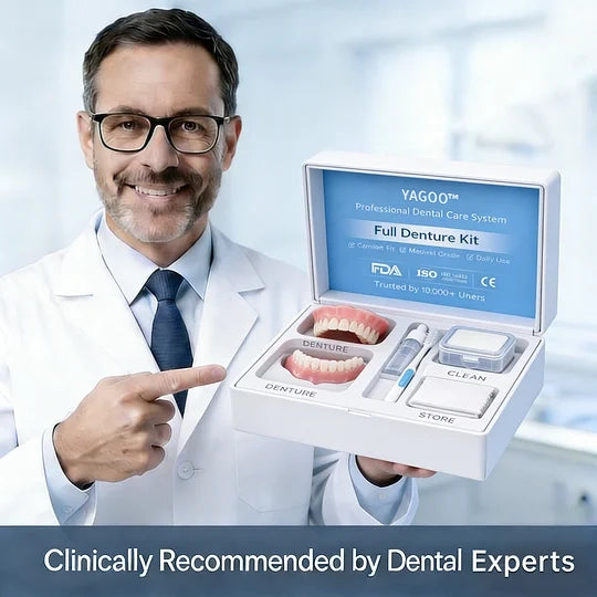 🌎Ends Today: 70% OFF! ⏰Yagoo™ Medical Full Denture with Strong Suctiond🦷Obtain American Dental Association (ADA) Certification