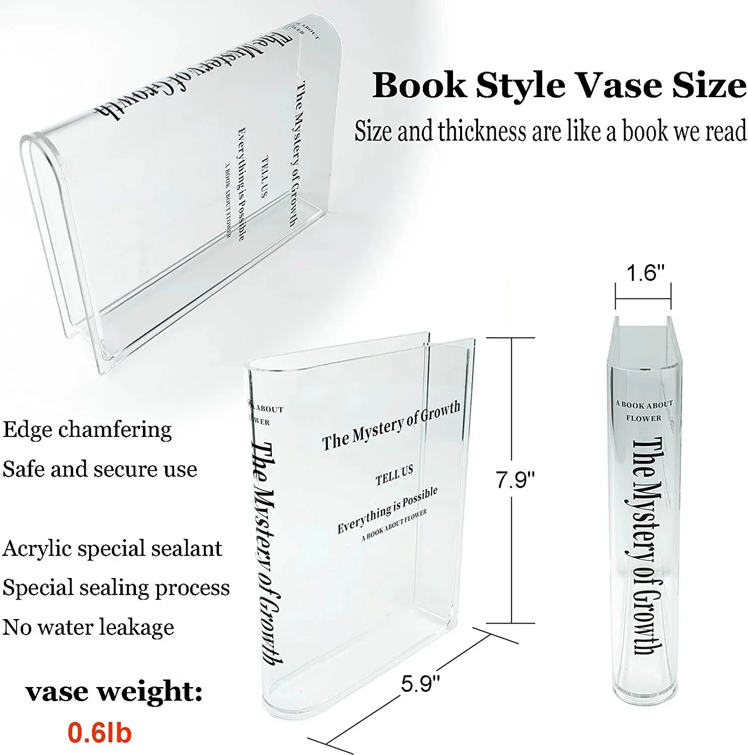 🔥Christmas Sale 50% OFF LAST DAY🔥Books About Flowers - Book Vase