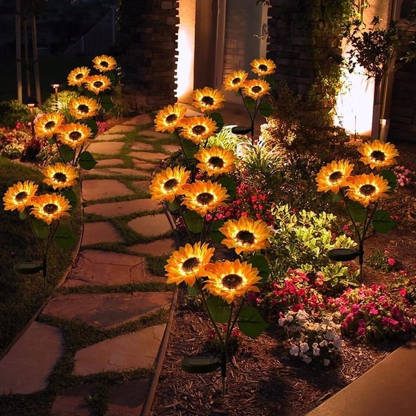 🌻2025 Spring Hot Sale🔥🔥Waterproof Solar Sunflower Light