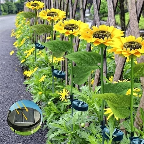 🌻2025 Spring Hot Sale🔥🔥Waterproof Solar Sunflower Light