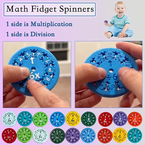 🎁Math Facts Fidget Spinners