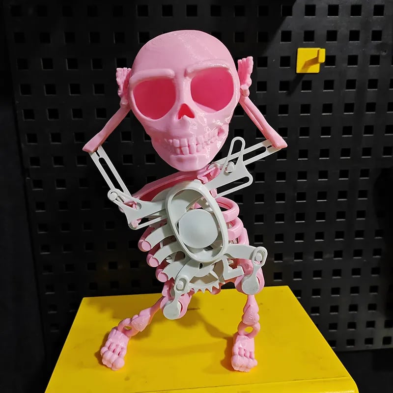 3D Printed Dancing Skull Toy