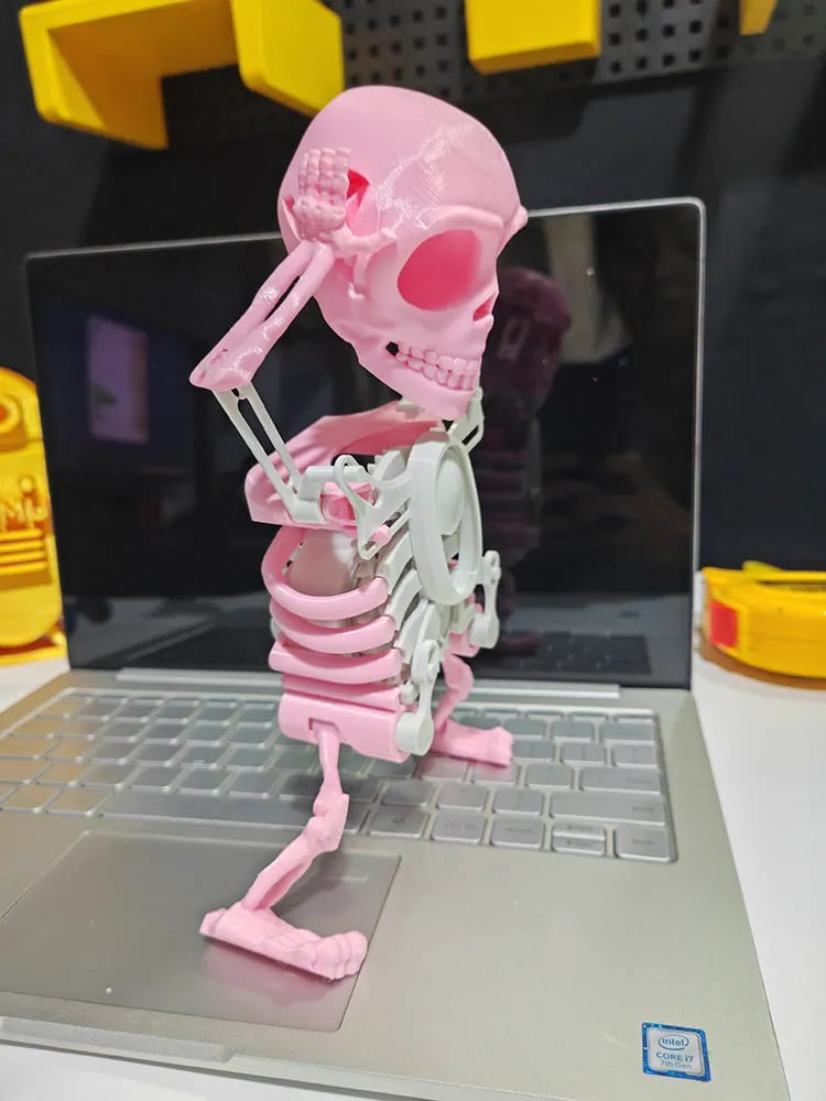 3D Printed Dancing Skull Toy