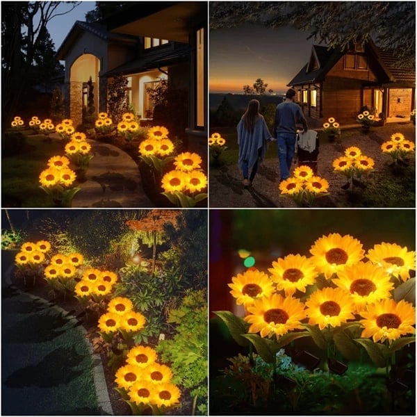 🌻2025 Spring Hot Sale🔥🔥Waterproof Solar Sunflower Light