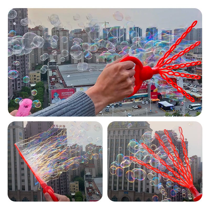 (💦SUMMER HOT SALE- 49% OFF💦)😄2024 New 32 Hole Smiling Face Bubble Stick🎉BUY 2 GET EXTRA 10% OFF