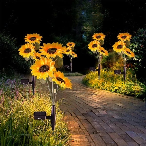 🌻2025 Spring Hot Sale🔥🔥Waterproof Solar Sunflower Light