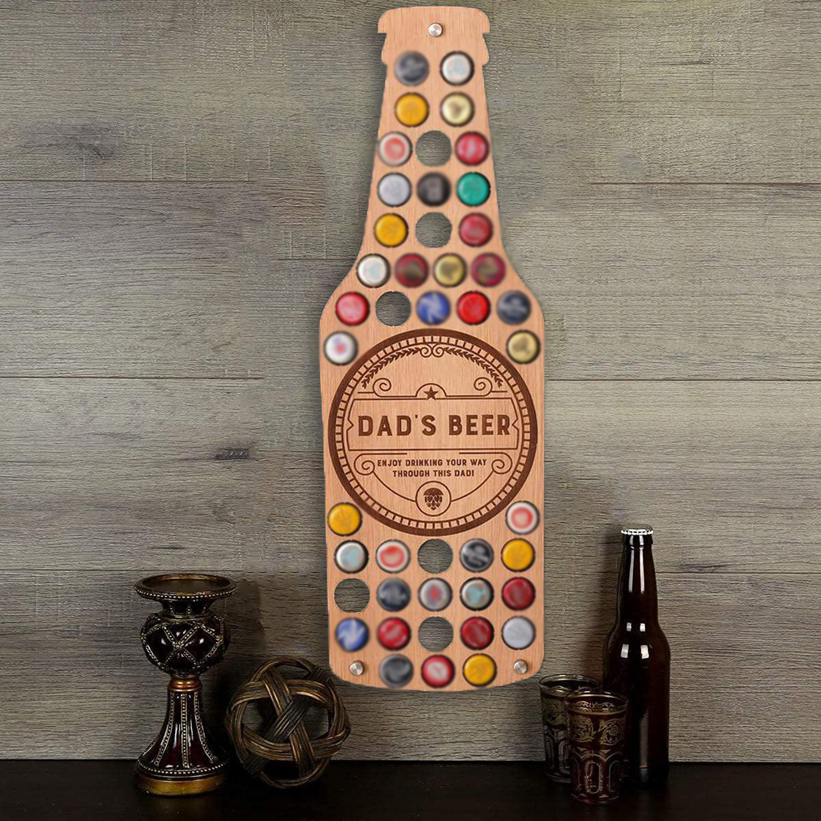 🎁The Best Father's Day Gift🎁 - Beer cap bottle shape wall hanging