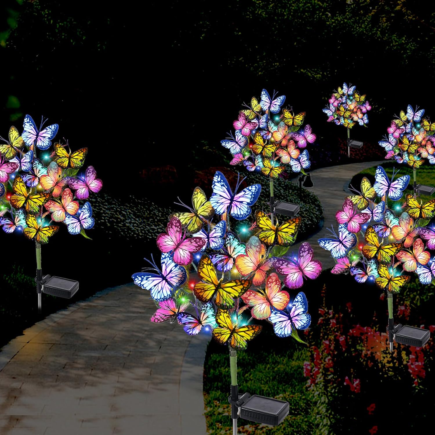💐2025 Spring Hot Sale🦋Solar Outdoor Butterfly Lights✨