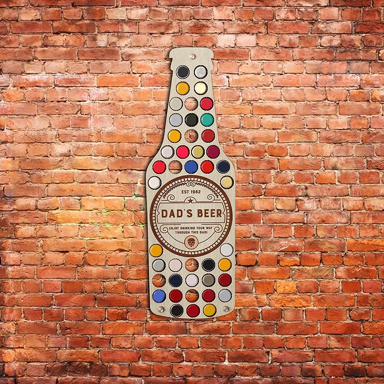 🎁The Best Father's Day Gift🎁 - Beer cap bottle shape wall hanging