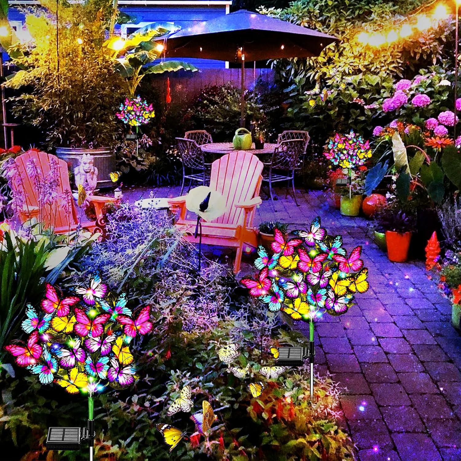 💐2025 Spring Hot Sale🦋Solar Outdoor Butterfly Lights✨