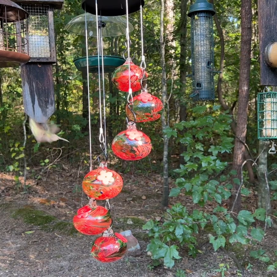 🔥2024 Hot Sale- 50% OFF🔥Charming Wind Chimes Hummingbird feeders
