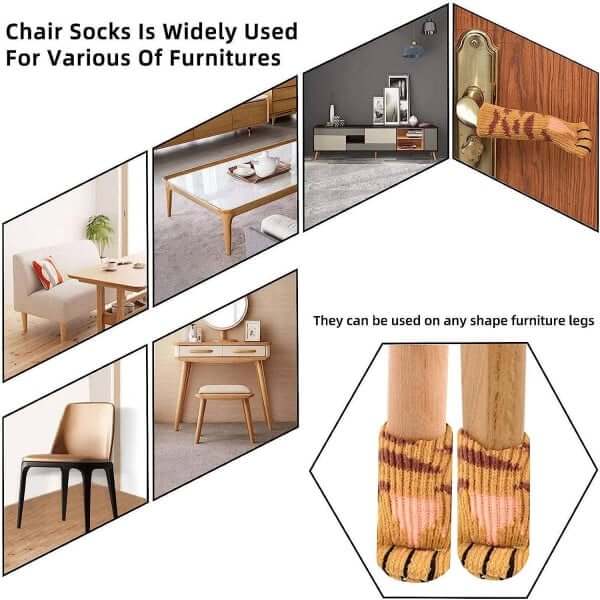 Knitted Chair Leg Socks