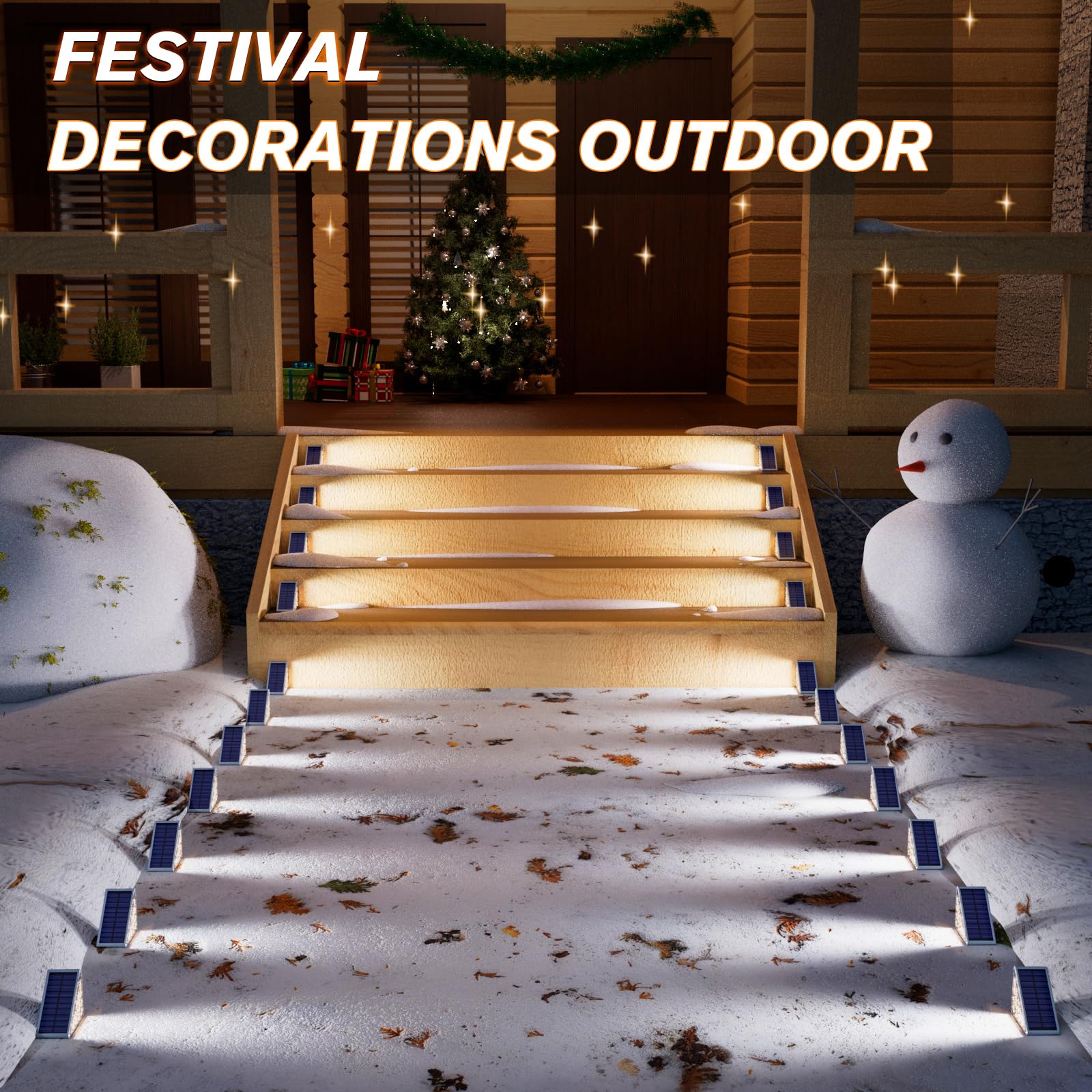 Solar Step Lights Outdoor Waterproof