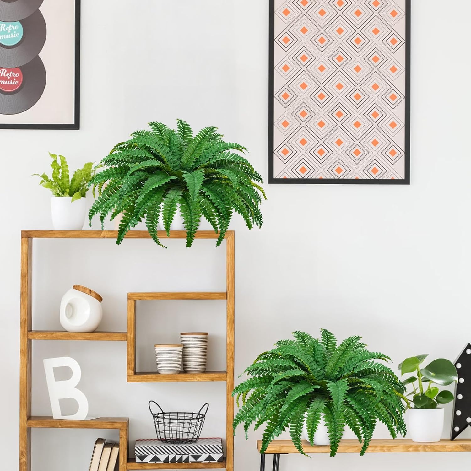 💥2025 New Upgrade Hot Sales🌱UV Resistant Artificial Boston Ferns Hanging Plants